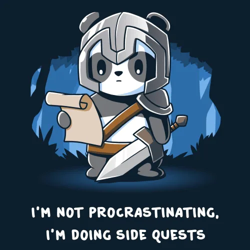 Vista 2 de TeeTurtle Camiseta estándar Side Quests