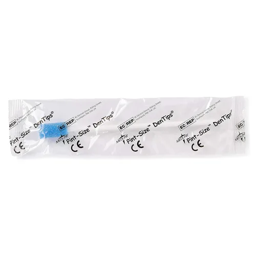 Vista 3 de Medline Dentips Hisopos orales desechables, para adultos, sin tratar, azul, 500