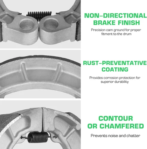 Vista 4 de Youxmoto Zapatas de freno delanteras y traseras para Honda Foreman 400 (TRX400) 1995-2007 / para Foreman 450 (TRX450) 1998-2004/para Fourtrax 350