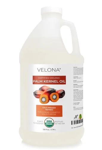 Vista 11 de velona Aceite de almendra de palma orgánico certificado por la USDA, 2 onzas líquidas, aceite portador 100% puro y natural, refinado, prensado