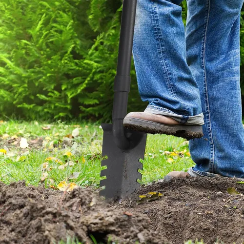 Vista 5 de Pala de 40" para detección de metales, herramienta de excavación, palas con mango en T para detectores de metales, pala Root Slayer