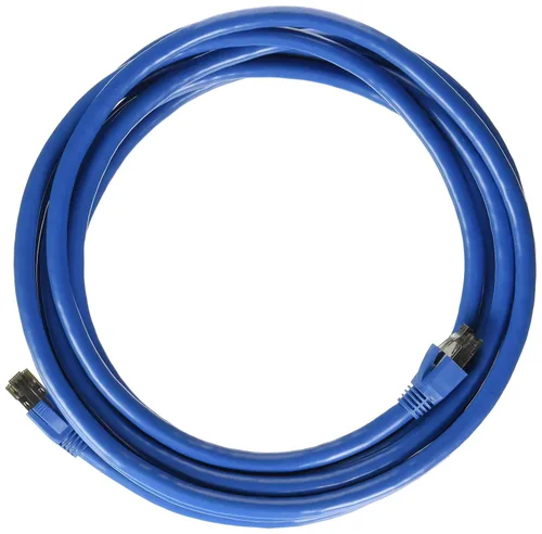 Vista 24 de Cable de red LAN de Internet RJ45 Cat8 RJ45 de 0.5 pies, interior/exterior, 24 AWG – Último 40Gbps 2000Mhz, resistente a la intemperie S/FTP