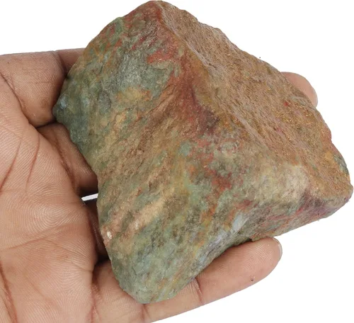 Vista 3 de GEMHUB Piedra floja natural crudo del CT del cristal curativo 926,85 de la zoisita del rubí de la roca para el taxi, Gema, Tanzania Ruby Zoisite