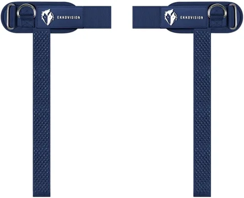 Vista 8 de Ekkovision Correas de levantamiento de pesas con anillo en D con puños, soporte de muñeca para hombres, correas de elevación gruesas y cómodas