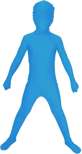 Vista 21 de Aniler Disfraz de Halloween de elastano para niños de 6 a 16 años, body de animal para cosplay, overol para niñas Negro