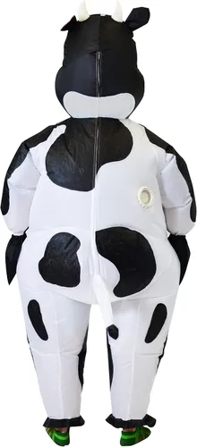 Vista 5 de Spooktacular Creations - Disfraz inflable de vaca de Halloween de lujo para niños