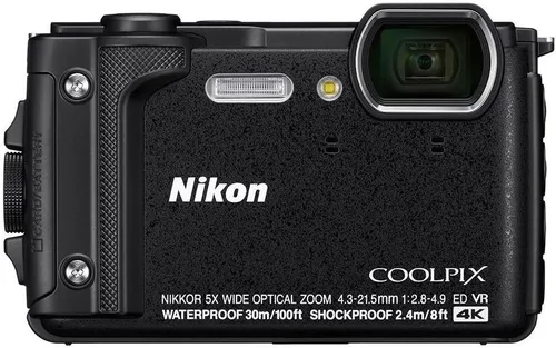 Vista 3 de Cámara digital Nikon W300 resistente al agua con 3 pulgadas TFT LCD, Color negro