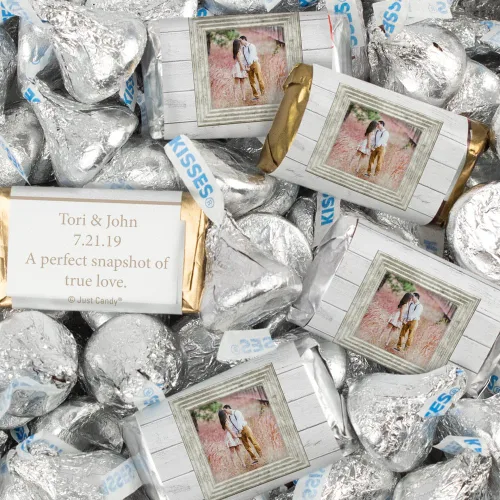 Vista 10 de 128 piezas de dulces de boda personalizados en miniatura y besos