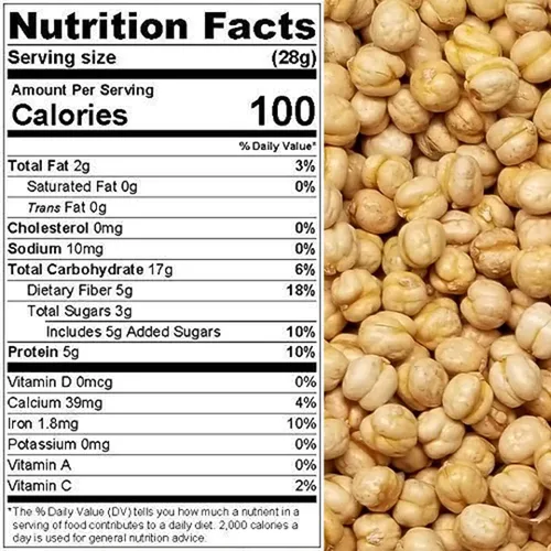 Vista 2 de Presto Sales LLC - Garbanzos, tostados amarillos, aperitivo sabroso, proteína a base de plantas, versátil, energía, frijoles de garbanzo, todas