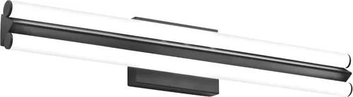 Vista 9 de SOLFART Lámpara de baño negra mate, barra de luz de tocador de 32 pulgadas, luces LED para espejo, luces LED para espejo, luz negra de tocador
