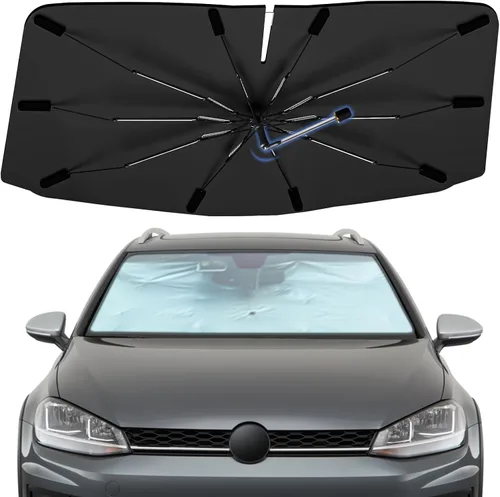 Vista 58 de Sombrilla Parasol para Parabrisas para Mazda 3 2014-2026, Parasol Plegable para Coche para Ventana Delantera, Visera Protectora Solar Altamente