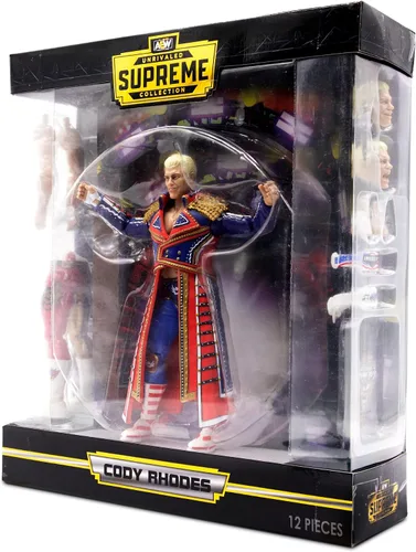 Vista 7 de AEW Cody Rhodes UNRIVALED Supreme - Figura de Cody Rhodes de 6 pulgadas con accesorios