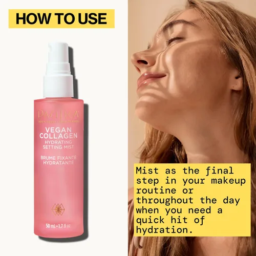 Vista 4 de Pacifica Beauty Vegan Colágeno Hidratante - Imprimación facial hidratante iluminadora para piel húmeda, con colágeno vegano y escualano para un
