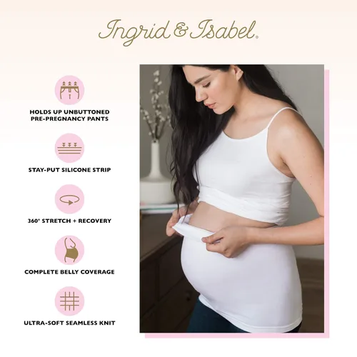 Vista 2 de Ingrid & Isabel - Faja de maternidad para mujer Everyday, Color piel (nude)
