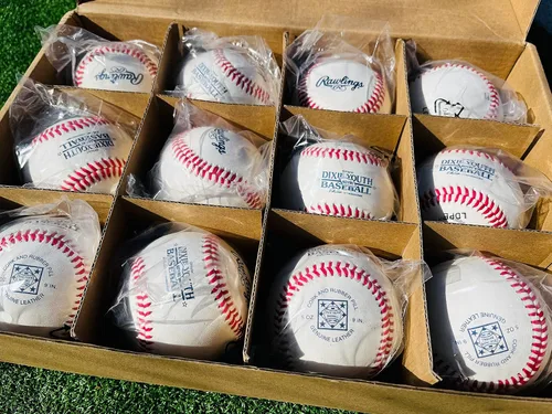 Vista 3 de Rawlings Dixie Youth League Baseballs Grado de Competencia RDYB1 Juventud/14U Múltiples opciones de conteo