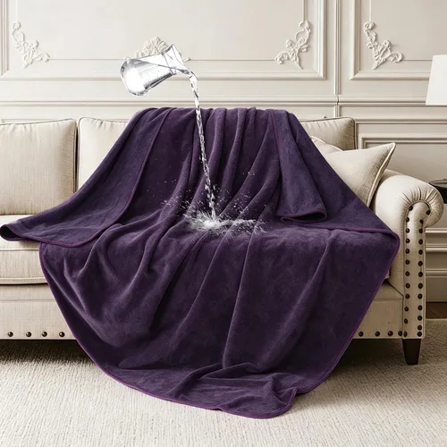 Vista 11 de LOOBANI Manta impermeable para sofá, de doble cara, a prueba de fugas, 40 x Rosa
