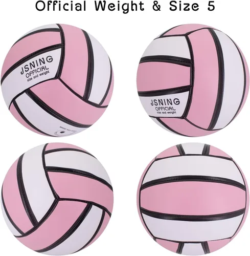 Vista 2 de Pink Volleyball, Official Size 5 Volley Lite, Outdoor Indoor Beach Game