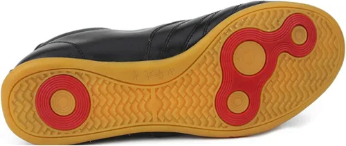 Vista 2 de VEACAM Zapatos de artes marciales de cuero Karate Kung Fu Taichi Trainer para niños y adultos, ligeros Wing Chun Gym Slipper