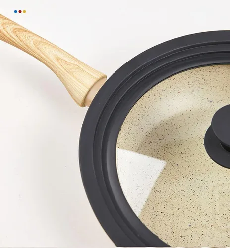 Vista 4 de Tapa de vidrio templado de 10 pulgadas para sartenes, sartén, cubierta universal para olla o olla instantánea, 9.6 pulgadas, transparente