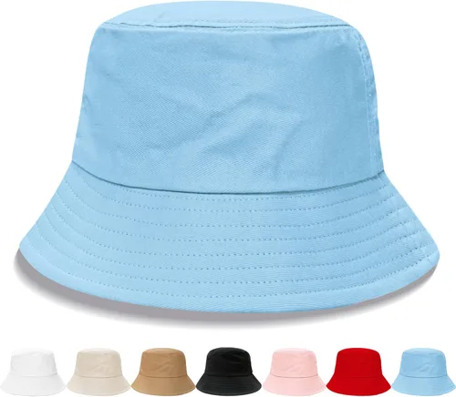 Vista 20 de NPQQUAN Bucket Hats for Men Woman Packable Foldable Sun Hats for Women Beige