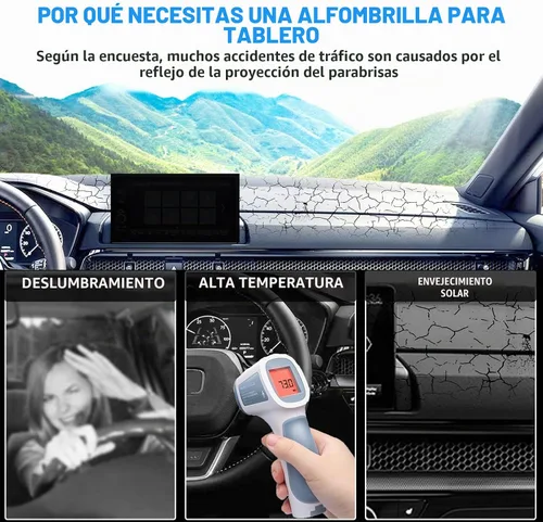 Vista 6 de Cubierta de salpicadero para Toyota RAV4 2025 2024 2023 2022 2021 2020 2019 cubierta de salpicadero protector almohadilla para accesorios Toyota