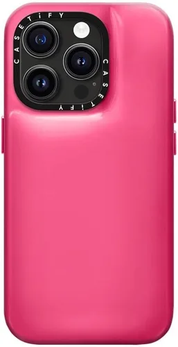 Vista 4 de CASETIFY Funda para iPhone 15 Pro Pillow [Material Resistente al Agua / Inspirado en Y2K] - Berry Pink