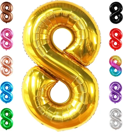 Vista 233 de KatchOn Globo negro del número 1 de 40 pulgadas, globo de feliz cumpleaños