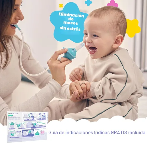 Vista 8 de Playhouse MD - Aspirador nasal para bebés y niños, con LED, elefante