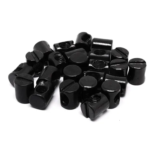 Vista 5 de Juego de 25 tornillos negros para cuna, juego de tornillos hexagonales para literas y cunas M6×40mm/1.969 in/2.362 in/2.756 in/3.150 in