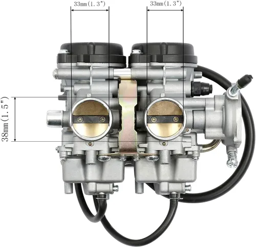 Vista 5 de Carburador de reemplazo compatible con Yamaha Raptor 660 660R YFM660 YFM 660R ATV Quad Carb 2001 2002 2003 2004 2005 Reemplaza 5LP-14900-00-00