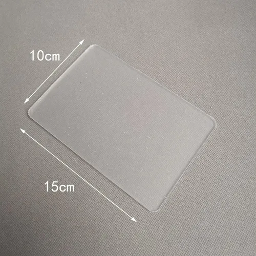 Vista 4 de Tabla de soporte de lámina acrílica de 2 piezas para manualidades de arcilla, rectángulo y cuadrado, transparente, placa de presión