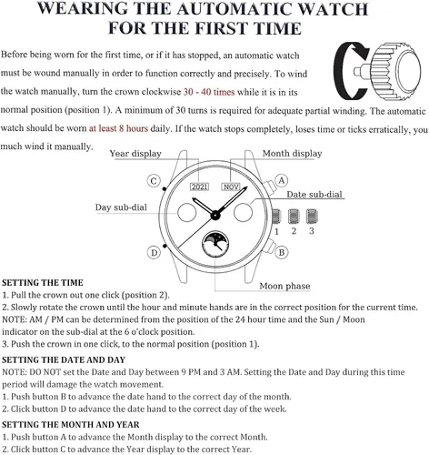 Vista 5 de OLEVS Relojes de pulsera Pro Diver para hombre correa de acero inoxidable de dos tonos impermeables relojes mecánicos automáticos para hombre lujo