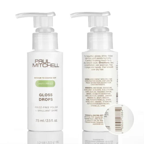 Vista 8 de Paul Mitchell Gloss Drops Shine Serum, Frizz-Free Polish, Brilliant Shine, For Medium To Coarse Hair