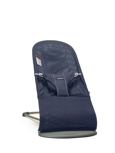 Vista 13 de BabyBjörn Bouncer Bliss, Algodón, Colcha Clásica, Antracita. Asiento Ajustable de Mecedora de Bebé 2-en-1 y Silla para Niños Pequeños, de Recién