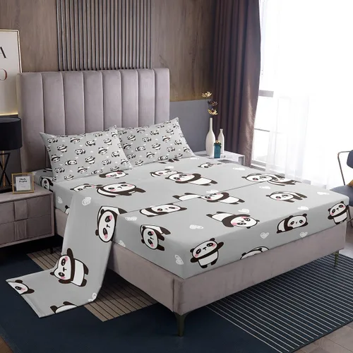 Vista 12 de Feelyou Juego de ropa de cama con alfabeto 3D, juego de sábanas coloridas del alfabeto inglés para niños y adultos, sábanas de dibujos animados