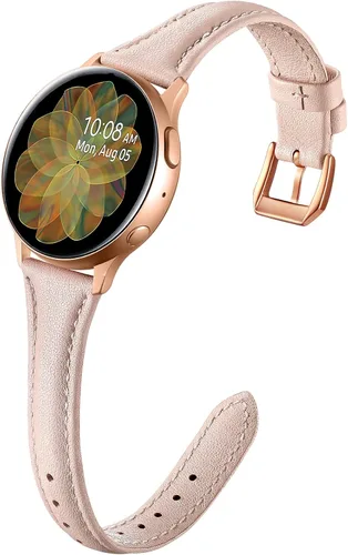 Vista 11 de GEAK Bandas de Cuero Delgadas Compatibles con Samsung Galaxy Watch 7 40mm 44mm/Watch 5 Pro 45mm/Galaxy Watch 6/Watch 5 4 44mm 40mm/Galaxy Watch 4