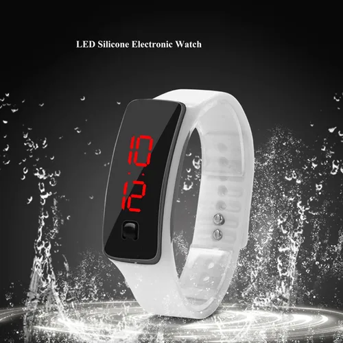 Vista 4 de Zetiling Reloj LED, reloj para niños, reloj de pulsera LED, reloj de pulsera deportivo digital con correa de silicona, reloj electrónico