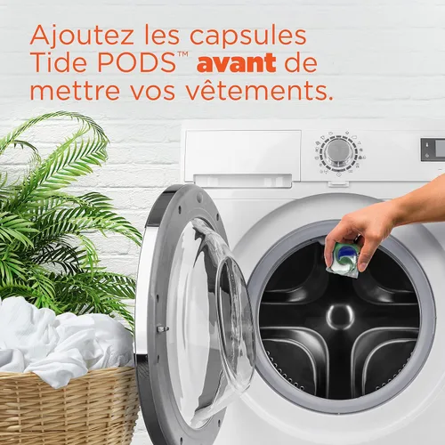 Vista 9 de Tide PODS - Cápsulas de jabón de detergente para ropa, Spring Meadow, 37 unidades (paquete de 3 bolsas), total de 111 unidades, compatible con HE