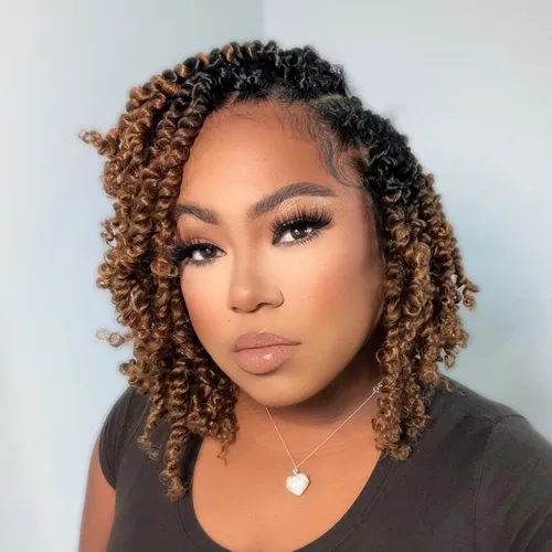 Vista 19 de TOYOTRESS Tiana Passion Twist Hair – 6 pulgadas, 2 piezas de trenzas de ganchillo pretrenzadas color negro natural, extensiones de cabello sintético