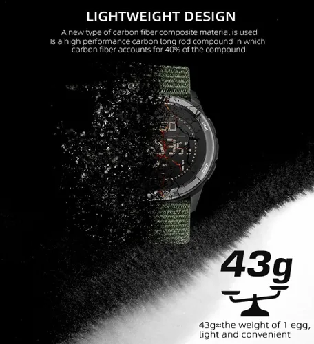 Vista 8 de findtime Reloj digital para hombre, podómetro, contador de pasos, brújula militar, impermeable, reloj deportivo táctico, contador de calorías, reloj