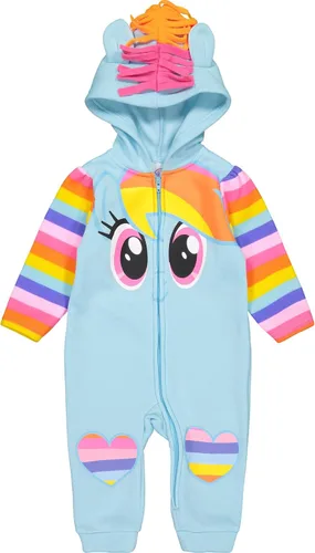 Vista 3 de My Little Pony Disfraz de Rainbow Dash para bebés y niñas con capucha para niños pequeños