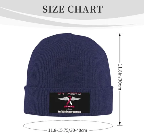 Vista 3 de Beanie Hat Stretchy Hat Soft Warmth Knit Hat Cap for Men & Women Unisex