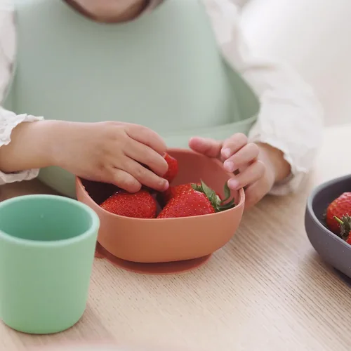 Vista 6 de Beaba Babero de silicona para bebé, baberos para bebé con receptor de alimentos para bebé, baberos para bebé, baberos para bebé, esenciales