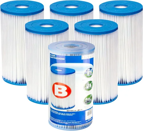 Vista 12 de Intex 29005E - Cartucho de bomba de filtro de material Dacron fácil de limpiar, 29005E para piscina, tipo B, (paquete de 2)