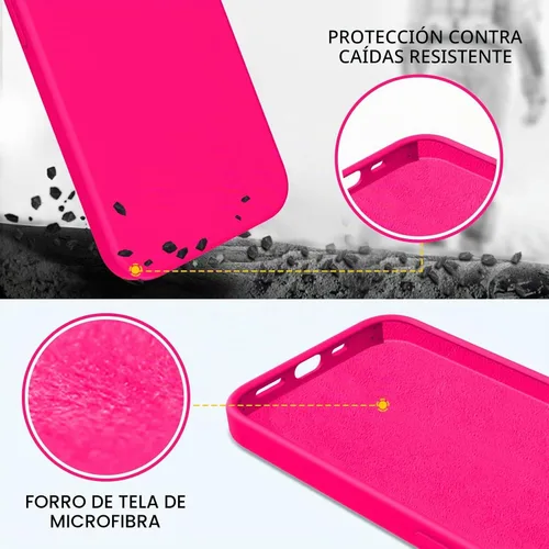 Vista 3 de BENTOBEN Funda para iPhone 14 Plus, ajuste delgado, de silicona líquida, de goma suave, antiarañazos, a prueba de golpes, con forro de microfibra