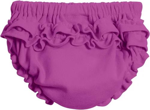 Vista 19 de City Threads Ruffle Diaper Cover for Baby Girls Soft Cotton, Made in USA Baby Girl Bloomers, Wear Over Disposable and Cloth