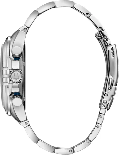 Vista 2 de Bulova 96B307 Reloj cronógrafo con esfera blanca para hombre