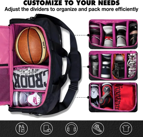 Vista 5 de KXKS. Kicks Kase Essential - Bolsa de viaje para zapatos, bolsa de viaje para zapatos deportivos, bolsa de deporte perfecta para gimnasio, viajes
