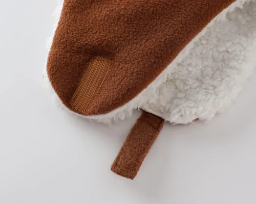 Vista 9 de Home Prefer Sombrero de invierno para niños pequeños con orejeras largas, sombrero de trampero de forro polar cálido