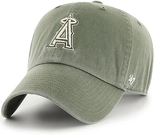 Vista 6 de 47 Brand MLB Moss Green Primary Logo Clean Up Adjustable Strap Baseball Cap Hat, Adult One Size Fits All